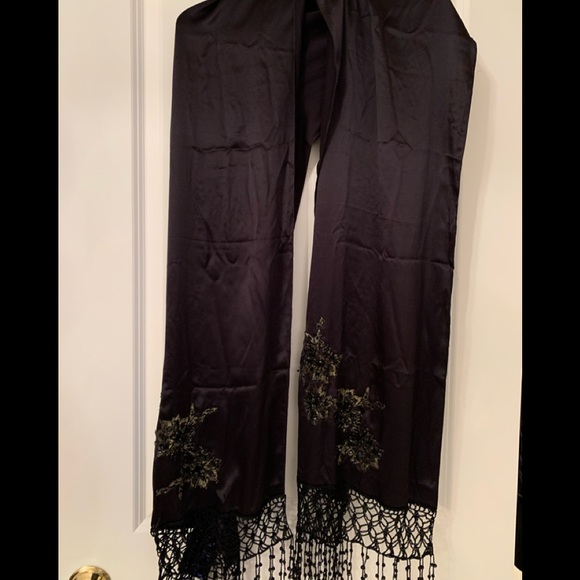 NWT Sue Wong Nocturne 100% Silk Embroidered and Beaded Wrap/Scarf - Picture 2 of 5